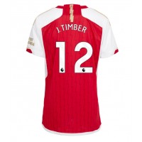 Camiseta Arsenal Jurrien Timber #12 Primera Equipación Replica 2023-24 para mujer mangas cortas